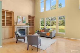 Family Rm w Wall Cabinetry
