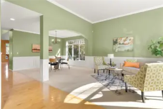 Living Area and Dining Area