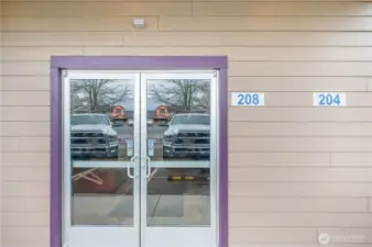 Unit 208 (Downstairs) Office Space Entrance