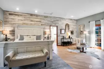 Primary suite with charming sitting area