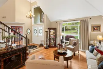 Bright and light with wonderful architectural details.