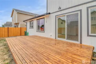 Stained deck