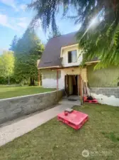 Sold As-IS! Lots of potential! Entrance to the A-Frame!