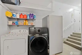 Laundry Room Conveniently placed