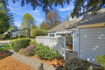 View of back of home and back patio