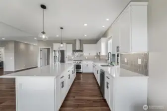 Luxury finishes throughout including LVP flooring, quartz countertops, high end appliances and top of the line Lutron smart blinds.