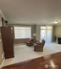 The living room has a large wall for your TV and extra electronics and an abundant area for your furniture.