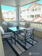 Entertain outside or relax in your covered deck area!