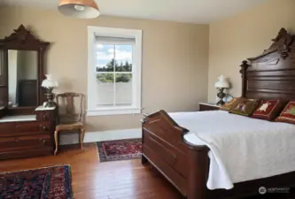 Front upper bedroom with water views.