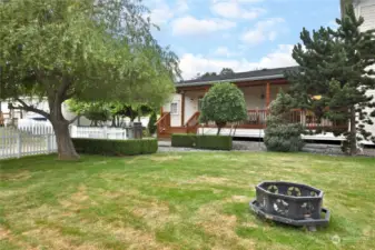 Large entertaining gardens surrounding this beautiful home.