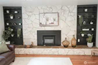 Living Room with Fireplace