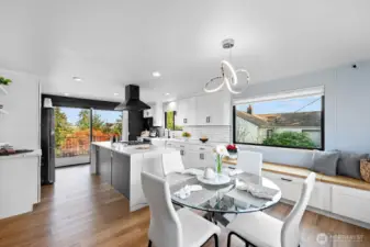 Open floor plan leads right to your expansive deck for BBQ'ing and dinning "a la fresca"