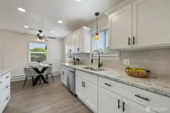 Eat in Kitchen with New LVP Floors