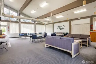 Clubhouse recreation and meeting rooms