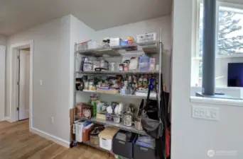 Pantry off of kitchen
