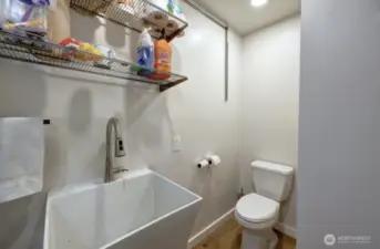 Third bathroom in the garage
