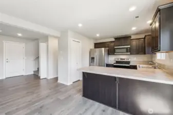Kitchen with stainless appliances