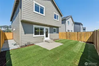 Nice size patio