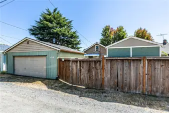 Alley access to garage & yard
