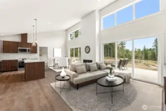 virtual staging for size and space reference.