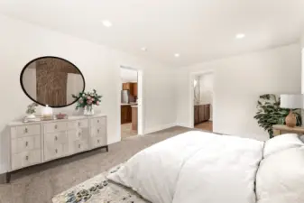 virtual staging for size and space reference.