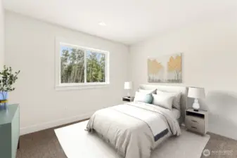 2nd bedroom or home office virtual staging for size and space reference.