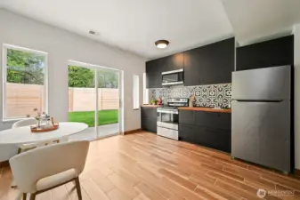 Lower level kitchen