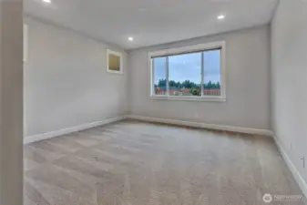 Primary bedroom. Carpets were professional cleaned.