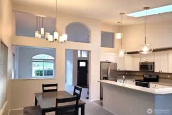 Cozy Dining with Fresh Paint and Carpet