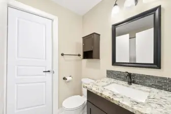 Updated full bathroom.