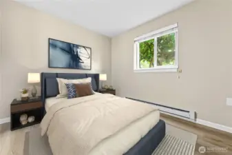 One of two bedrooms.