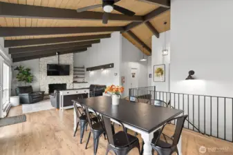 Dining room in updated clubhouse.