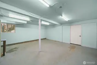 Former garage space.