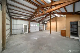 Interior view of outbuilding.