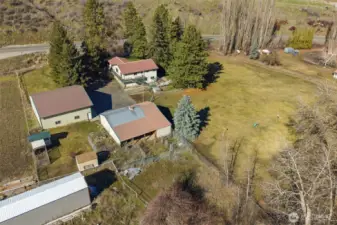 Aerial view of property.