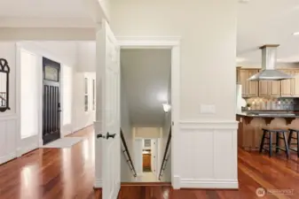 Main floor entrance to lower level MIL & Garage