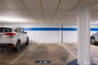 1 assigned parking space