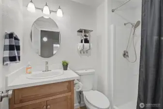 3/4 Bath, attached to primary bedroom.