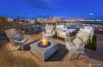 Private Penthouse roof deck with some of the most incredible views Seattle has to offer.