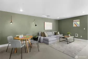 Upstairs is a large bonus area that leads out to a roof top deck