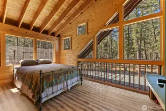 Amazing screen sleeping porch!