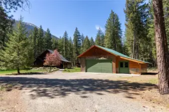 Newly insulated, sided & heated garage
