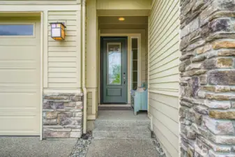 A bright cheery entry way