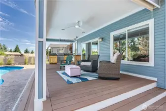 Large covered porch