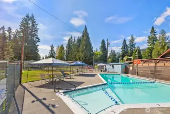 Fenced pool