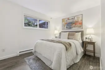 The second bedroom is nice and spacious - great for guests or a home office!
