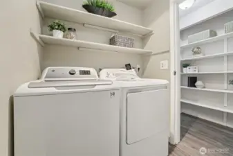 In-unit washer/dryer are included in the sale.