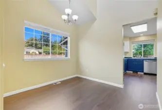 The formal dining area is the ideal place to gather for entertaining.