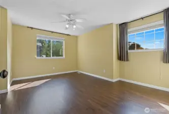 Your evening slumber will be sweet with this large primary bedroom with ensuite bathroom.
