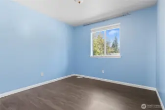 Upstairs bedroom is ready for guests or is an ideal WFH location.